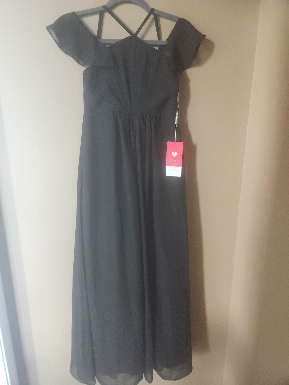 NWT JJ'S House Elegant‎ Black Evening Gown SM